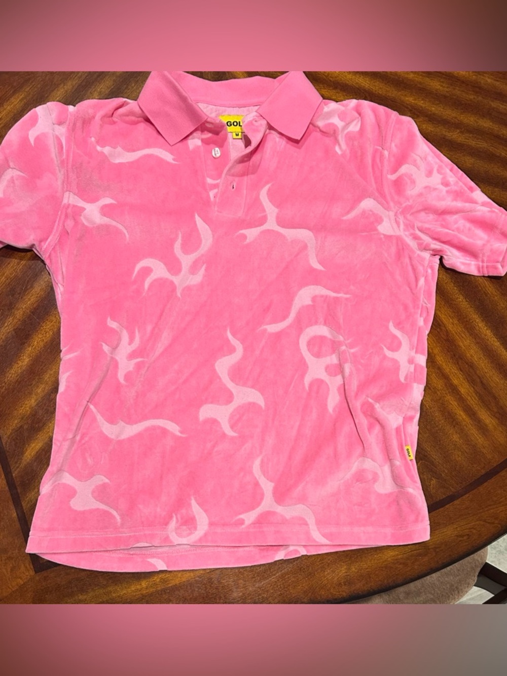 GOLF Wang  Pink Flame Polo Shirt